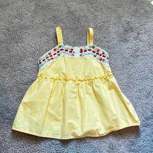 Embroidered Girls Summer Shirt Size 4